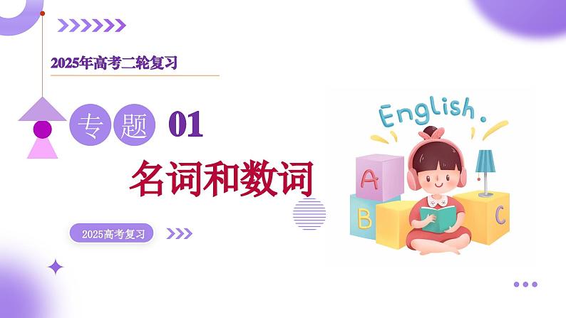 专题01 名词、数词（课件）-2025年高考英语二轮复习第1页