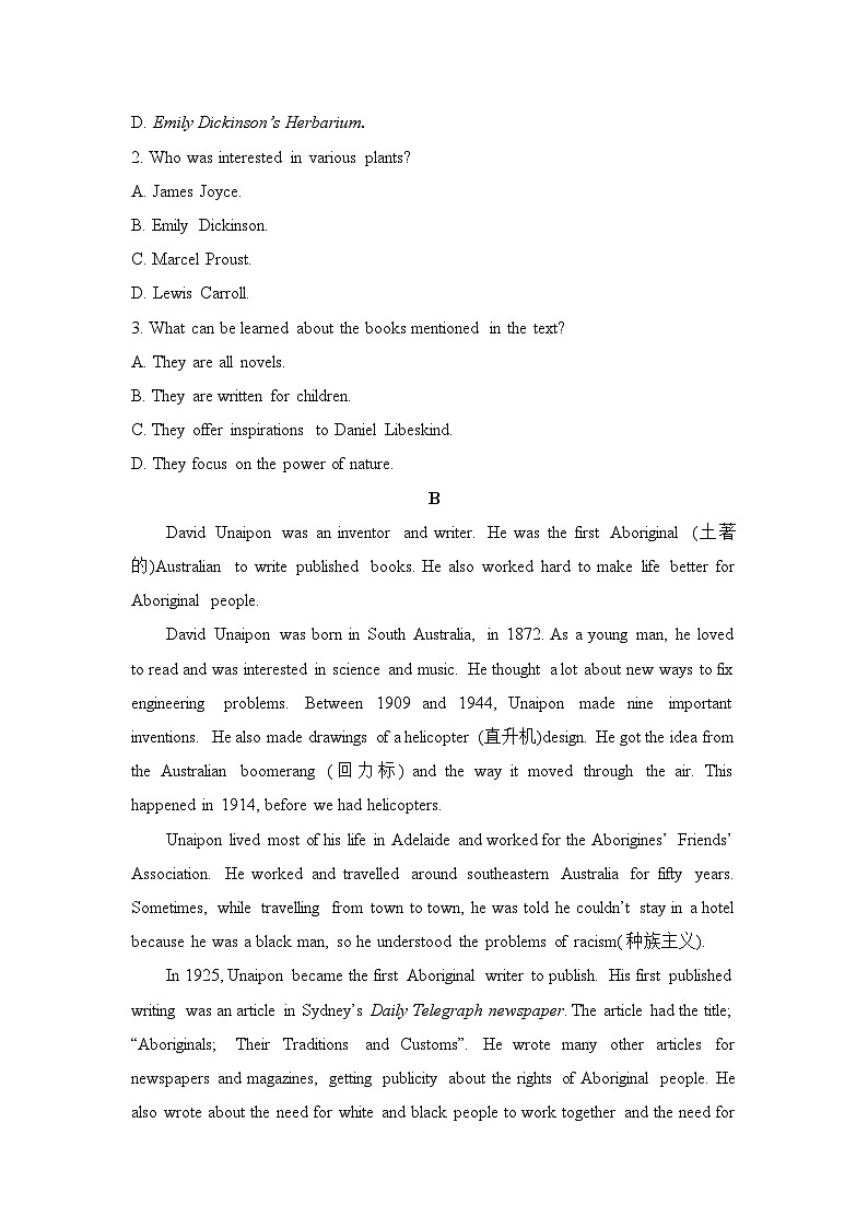 外研选择性必修第三册Unit2_单元测试第2页