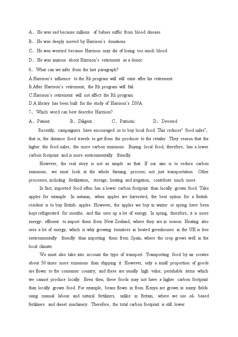 湖北省沙市中学2025届高三上学期11月月考英语试卷(含答案)第3页