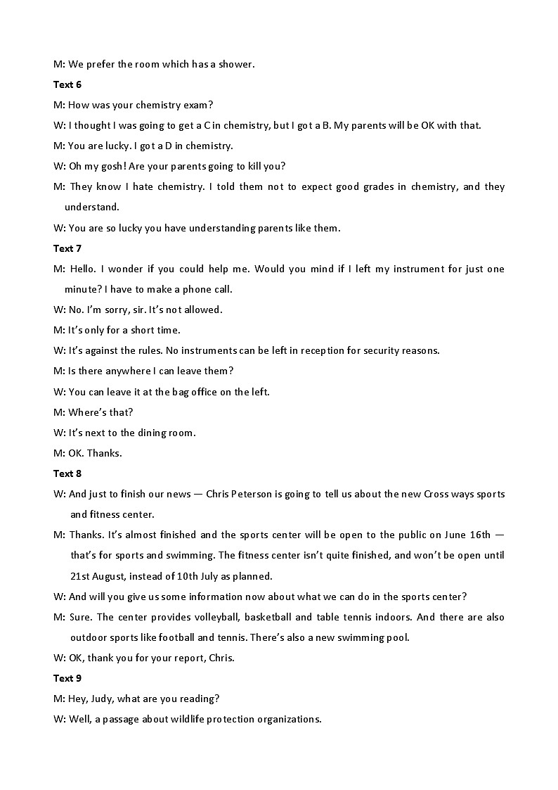 2024-2025高二上学期期中考试英语试题答案及解析第3页