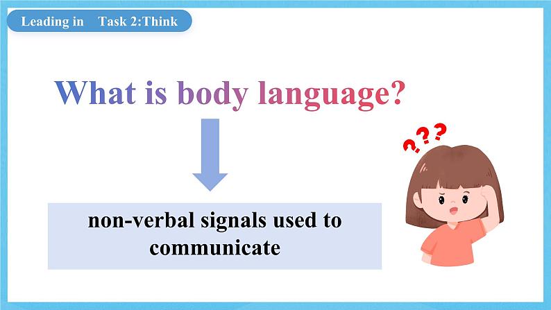 人教版（2019）高中英语选择性必修第一册Unit 4《Body Language 》Reading and Thinking 课件第4页