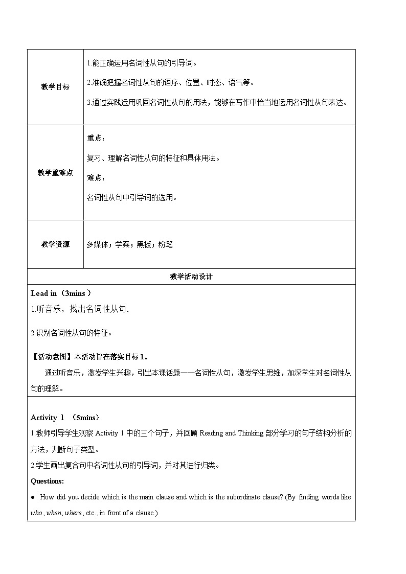人教版2019选择性必修第二册 高二英语 Unit 2《BRIDGING CULTURES》Learning about Language 教案第2页