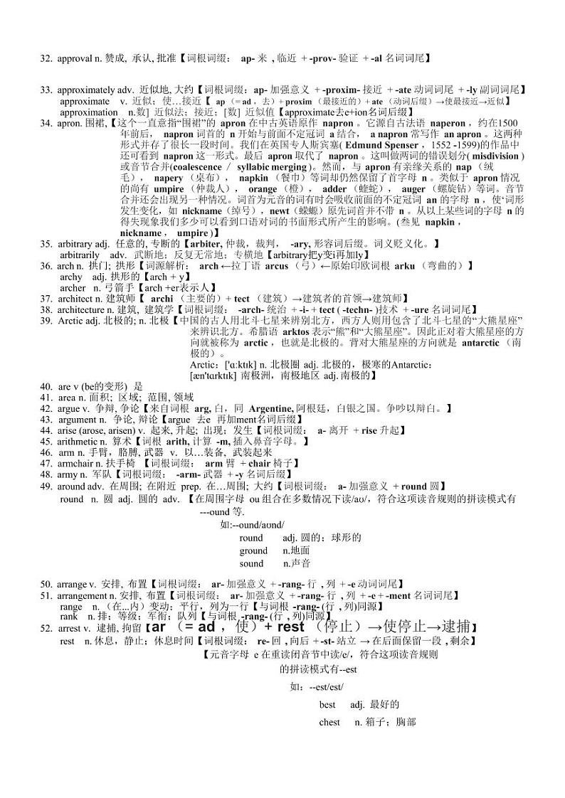 2025高考英语专题复习3500单词第04讲(单词速记与拓展)学案第2页