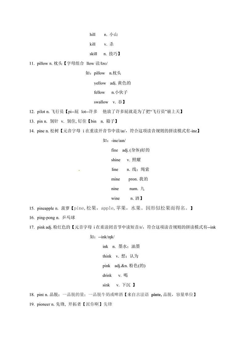2025高考英语专题复习3500单词第36讲（单词速记与拓展）学案第2页