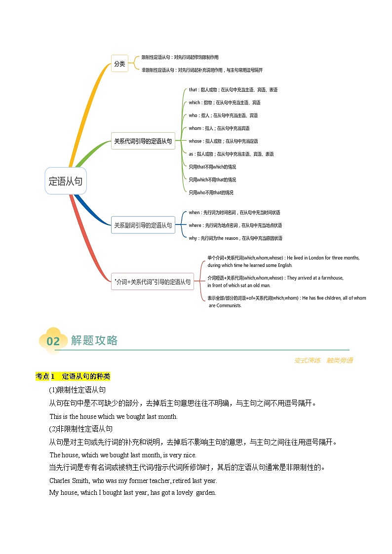 专题08 单项选择之定语从句（解析版）- 2025年高考英语二轮热点题型归纳与变式演练（天津专用）第3页