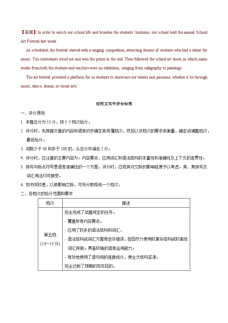 03-2025年高考英语模拟卷（新高考I卷）（参考答案）第2页