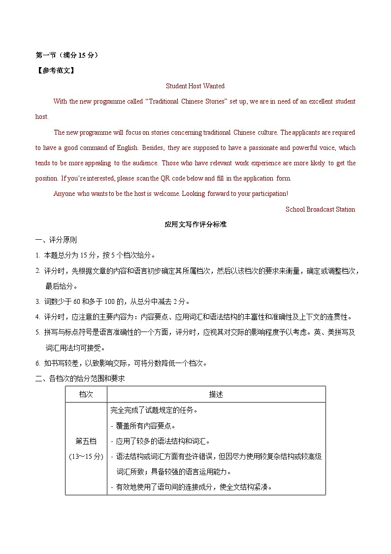 05-2025年高考英语模拟卷（新高考II卷专用）（参考答案）第2页