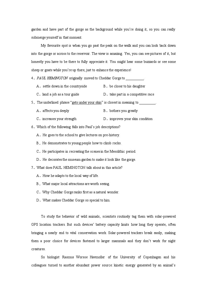 黑龙江省哈尔滨市第三中学2023-2024学年高二下学期期中考试英语试题第3页