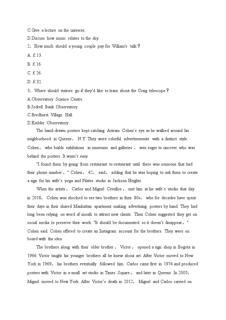 重庆市第十一中学校2025届高三上学期11月月考英语试卷(含答案)第2页