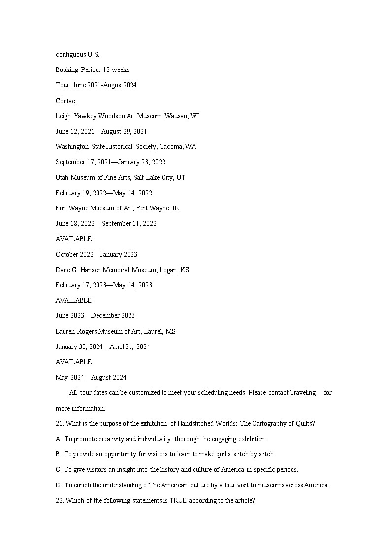 河南省周口市鹿邑县2024-2025学年高三上册11月期中英语检测试题（附答案）第2页
