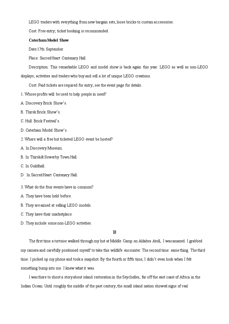 精品解析：2023届浙江省镇海中学高三5月模拟考试英语试题（原卷版）(1)第2页