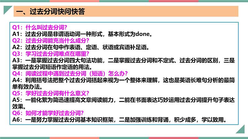 【高中英语】一轮复习：知识清单-专题04+过去分词七大典型用法（课件）第3页