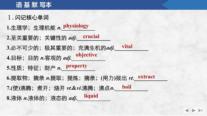 2025届人教版高中英语一轮话题复习语基默写练习课件：话题26　科学家精神第2页