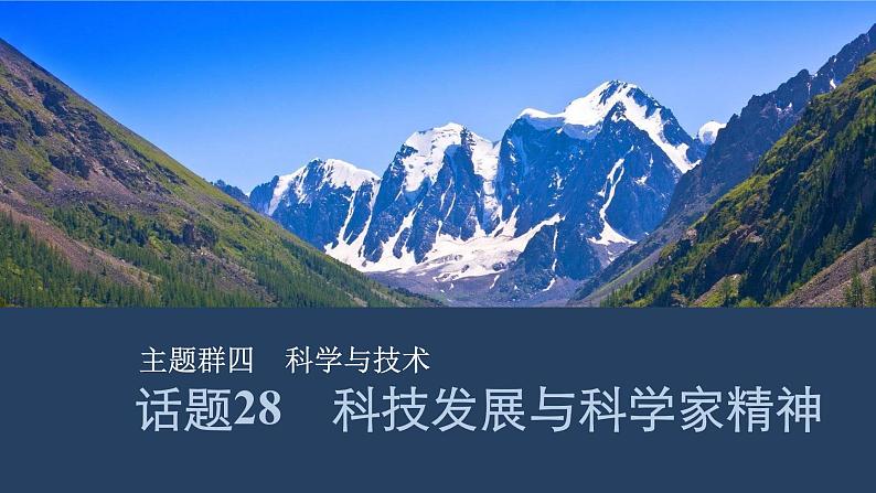 2025届人教版高中英语一轮话题复习语基默写练习课件：话题28　科技发展与科学家精神第1页