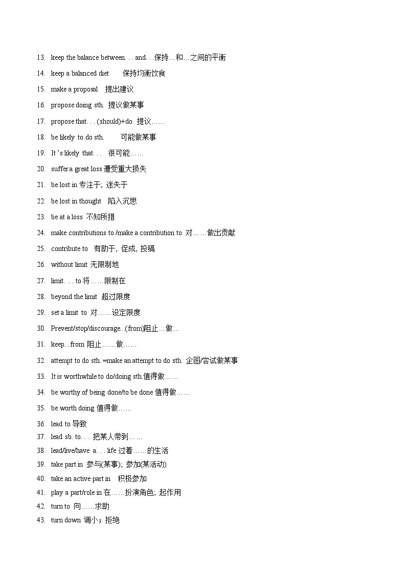 教材知识全梳理23人教版2019必修二Unit1Cultural Heriage（词汇短语句式）（）原卷版第2页