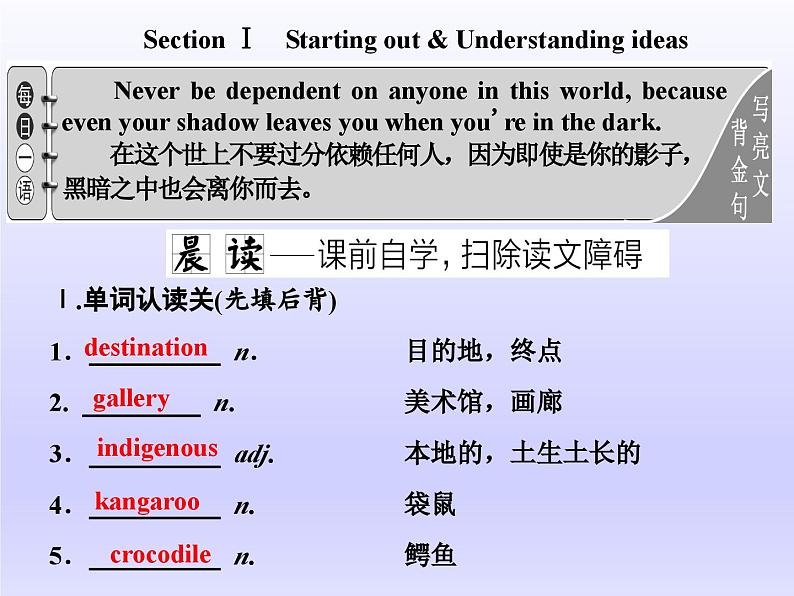 外研版高中英语必修第二册课件：UNIT 5 On the road Section Ⅰ　Starting out & Understanding ideas第7页