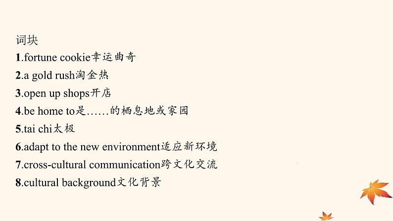 适用于新高考新教材广西专版2025届高考英语一轮总复习必修第三册Unit3DiverseCultures课件新人教版第5页