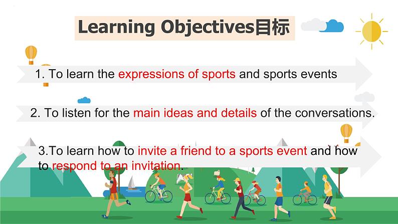 Unit 3 Sports and fitness Listening and Speaking 课件 2024-2025学年高中英语人教版（2019）必修第一册第2页