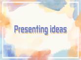 外研社2024-2025高中英語必修三unit 2 presenting ideas 課件