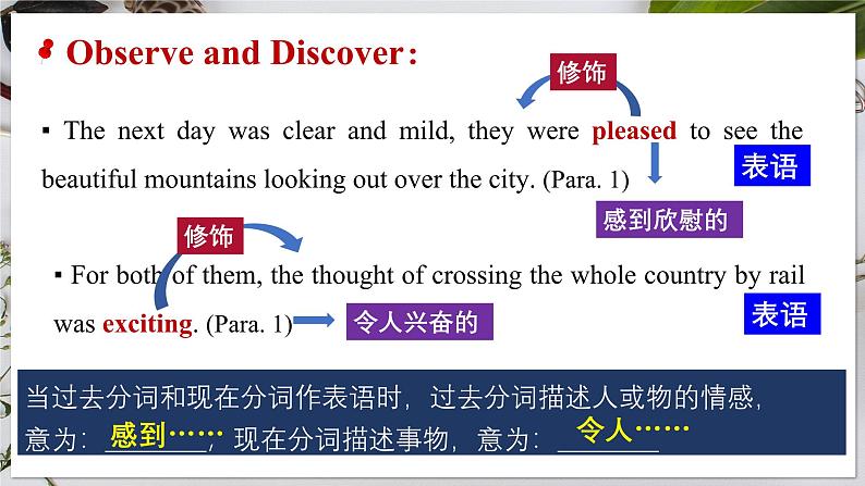 选必二 Unit 4 Journey Across a Vast Land  Discovering Useful Structures（课件） 第8页