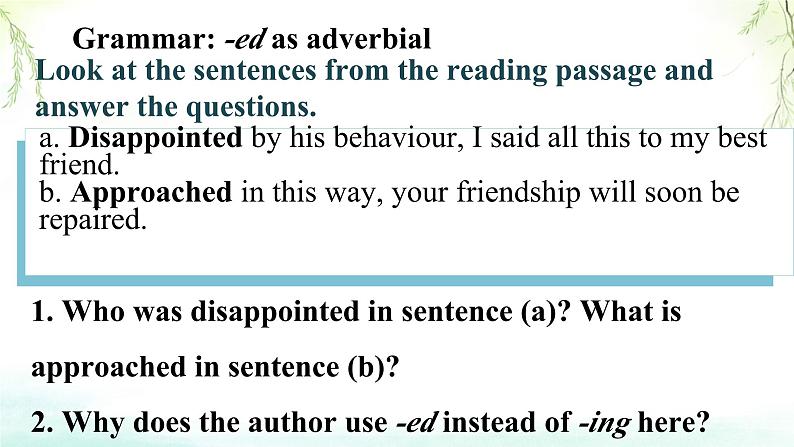 Unit 1 Knowing me, Knowing you Using Language  课件英语外研版（2019）必修第三册第4页