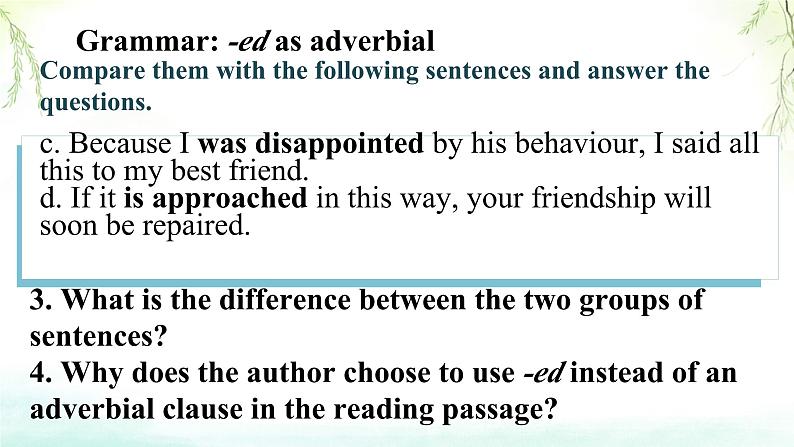 Unit 1 Knowing me, Knowing you Using Language  课件英语外研版（2019）必修第三册第7页