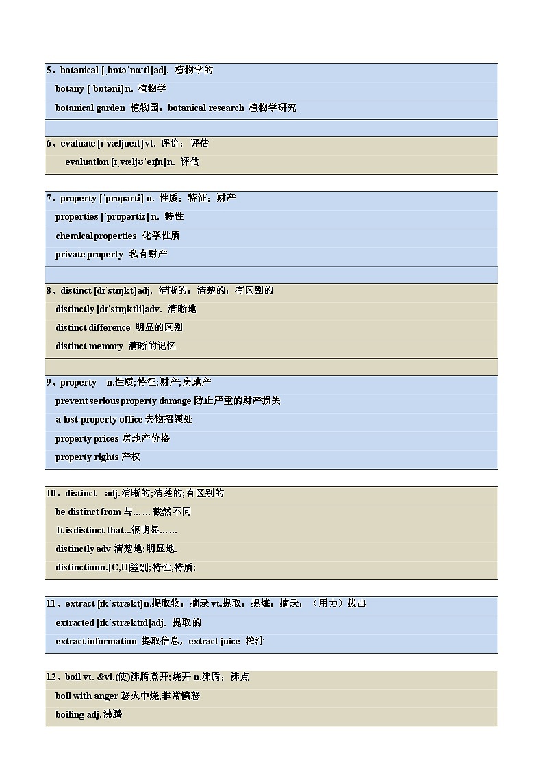 ①寒假复习-第01讲 Unit1—3单词回顾和词汇拓展(选择性必修一)（学生版）2025年高二英语寒假衔接讲练 (人教版)第2页