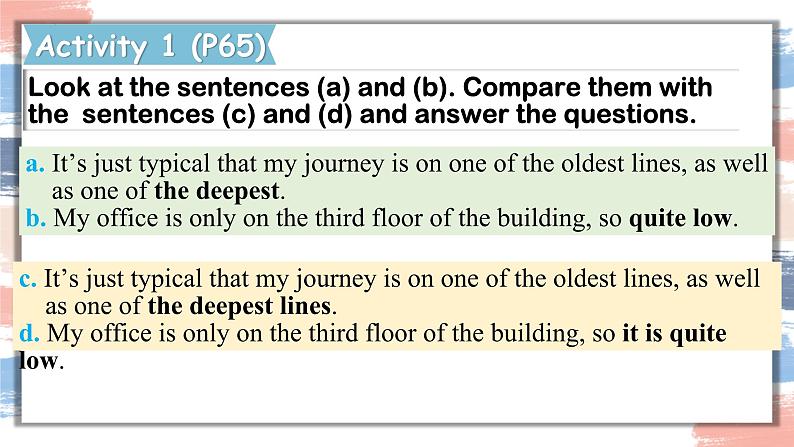 外研社 2024-2025 高中英语 必修三 unit 6 using language-grammar 课件第6页