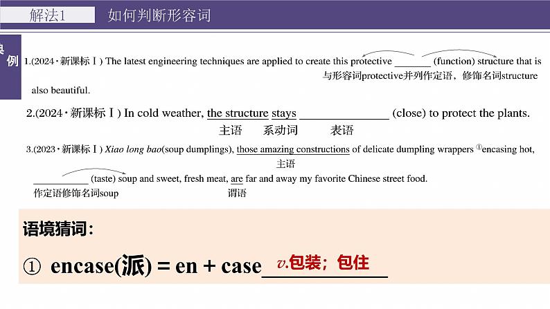 专题四　高频考点词类3　形容词和副词--2025年高考英语大二轮复习（课件）第4页