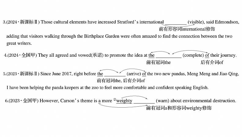 专题四　高频考点词类4　名词--2025年高考英语大二轮复习（课件）第5页