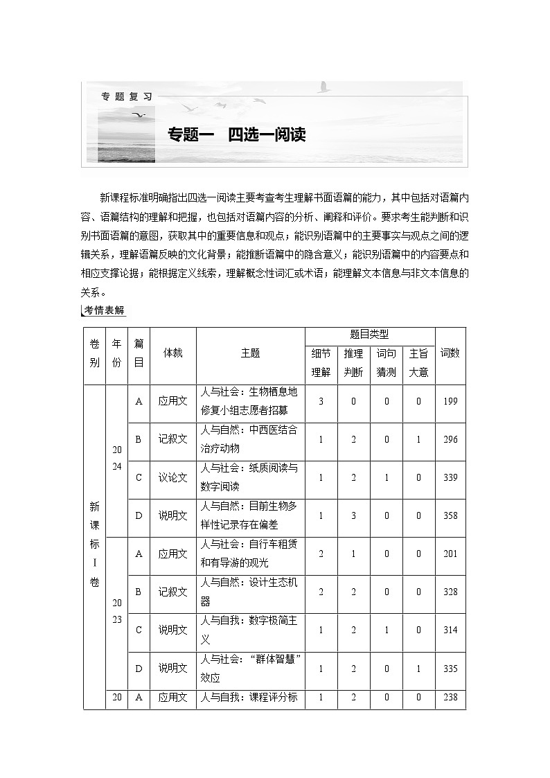 专题一　破难点　除障碍--2025年高考英语大二轮复习（教师版）第1页