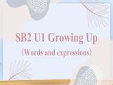 Unit 1 Growing up Words and expressions 課件高中英語外研版（2019）選擇性必修第二冊