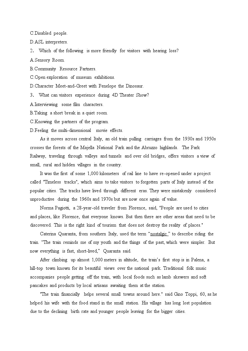 湘豫名校联考2025届高三上学期一轮复习质量检测英语试卷(含答案)第2页