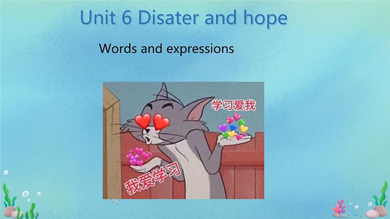 Unit 6 Disaster and hope Words and expressions 课件-高一英语外研版（2019）必修第三册第1页