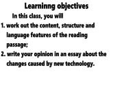 Unit 2 Look into the future  Assessing Your Progress 課件人教版高中英語（2019）選擇性必修第一冊