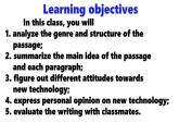 Unit 2 Look into the future reading for writing課件人教版高中英語（2019）選擇性必修第一冊