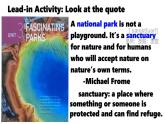 Unit 3 Fascinating Parks Read & Thinking課件人教版高中英語（2019）選擇性必修第一冊