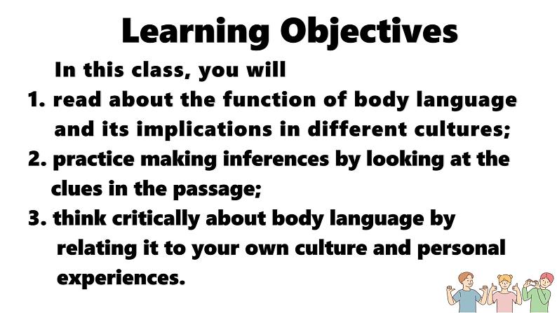 Unit 4 Body language Reading & Thinking课件人教版高中英语（2019）选择性必修一第2页