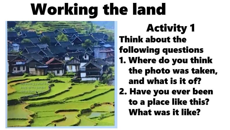 Unit 5 Working the land Reading & thinking 课件高中英语(2019)人教版选择性必修第一册第4页