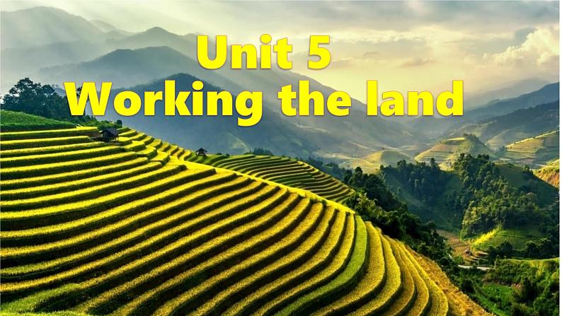 Unit 5 Working the land Using language 2课件高中英语(2019)人教版选择性必修第一册第1页