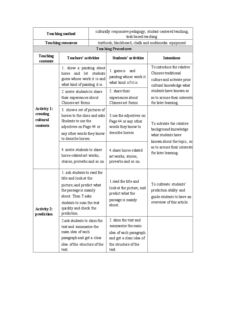 外研社 2024-2025 高中英语 必修三 unit 4 developing ideas教学设计第2页