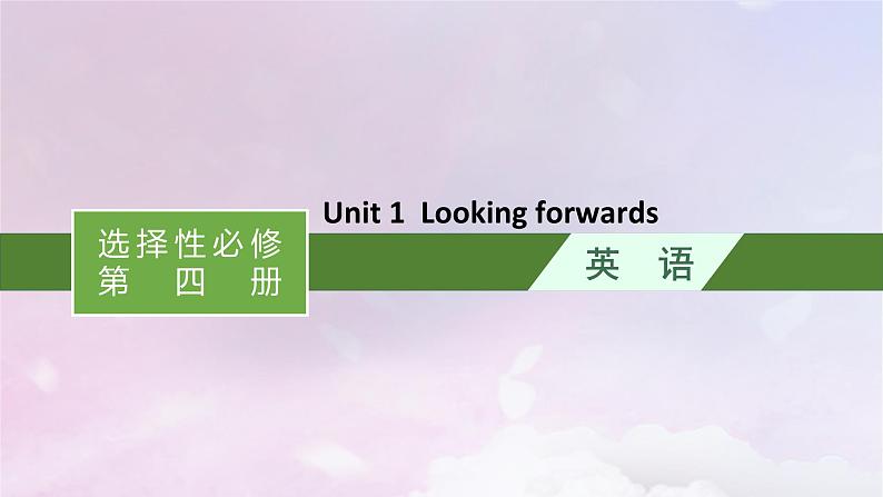 适用于新高考新教材天津专版2024届高考英语一轮总复习选择性必修第四册Unit1Lookingforwards课件外研版第1页