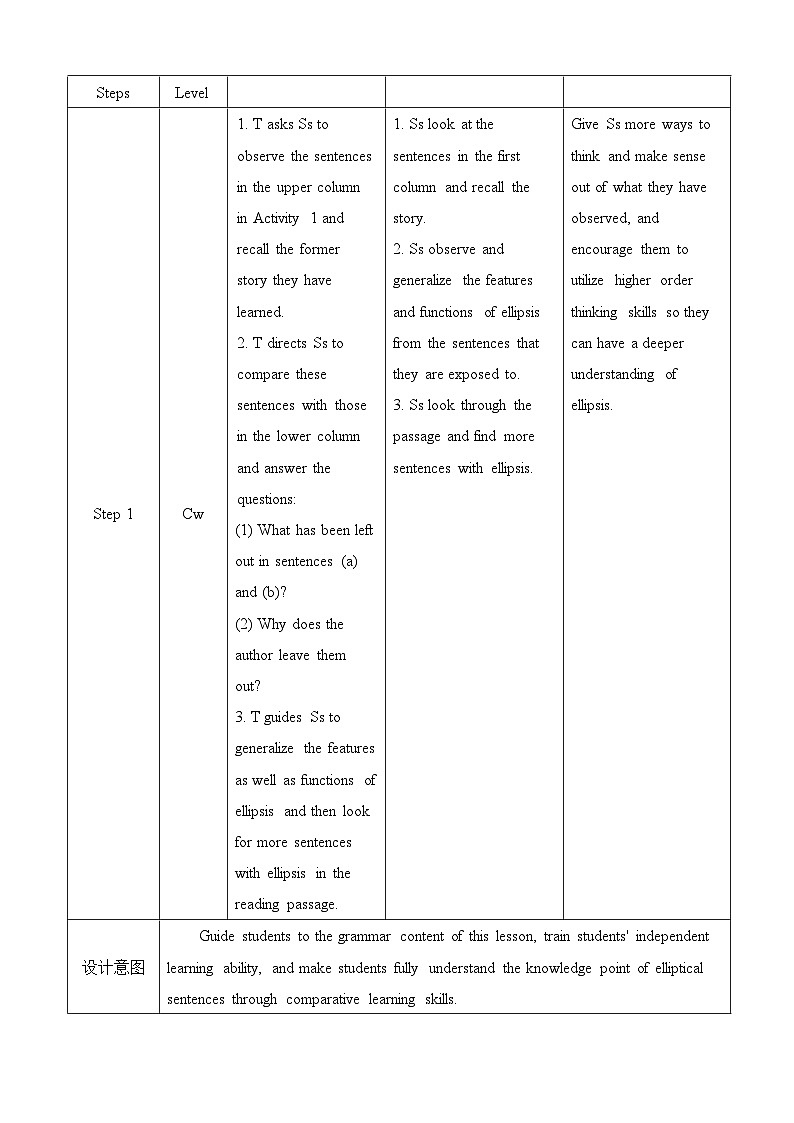 外研社 2024-2025 高中英语 必修三 using language grammar 教学设计第3页