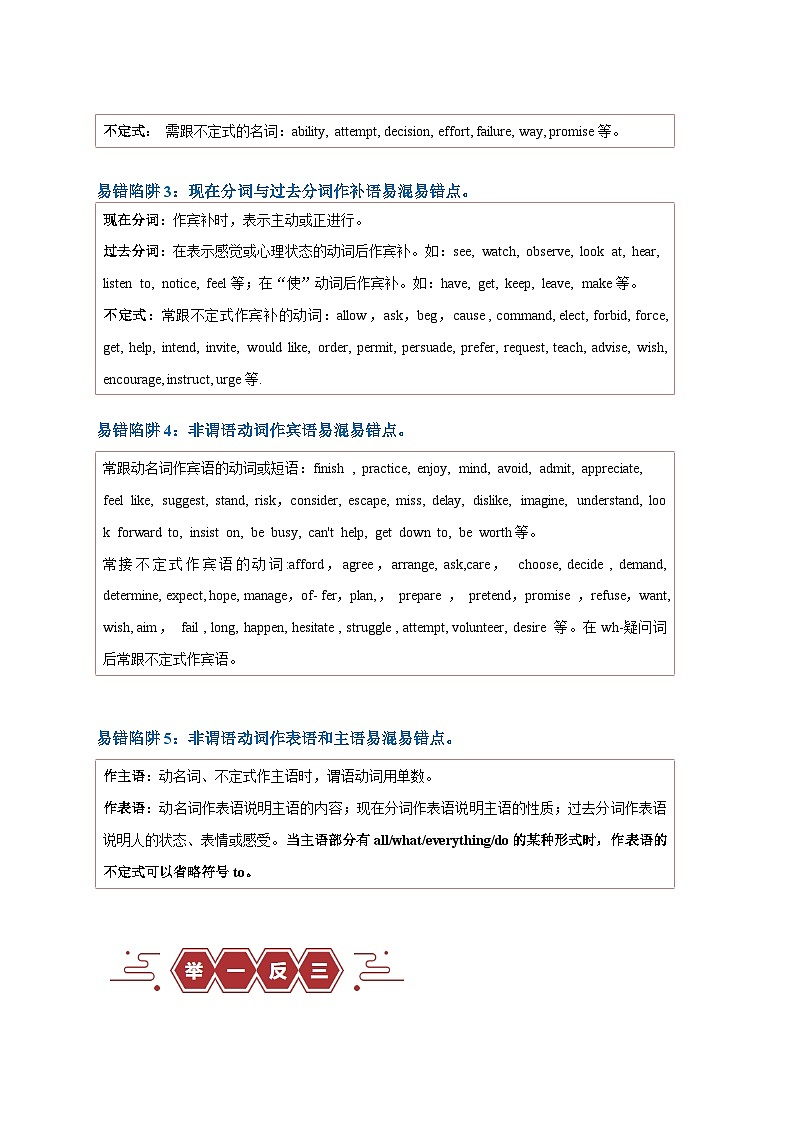 新高考英语二轮复习易错题训练易错点08  非谓语动词（5大陷阱）（原卷版）第2页