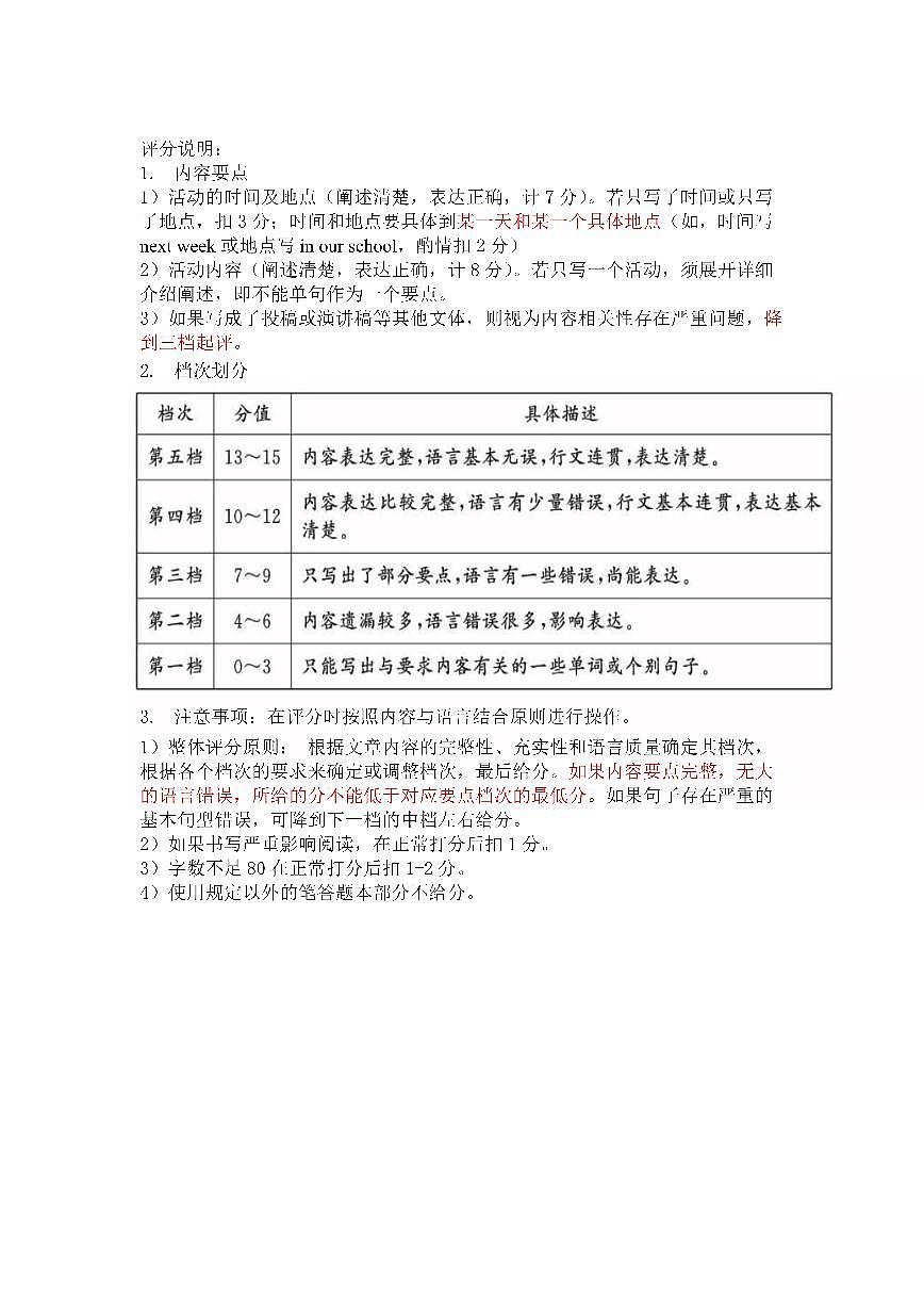 高二英语下期半期考试试卷答案第2页