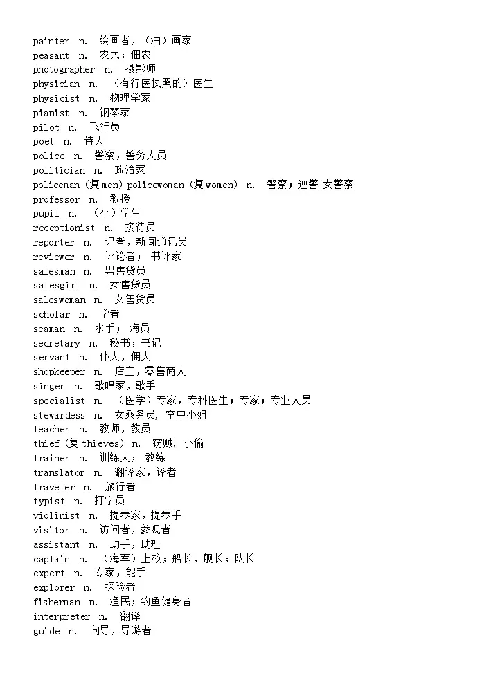英语高考词汇3500个按词族分类 学案第3页