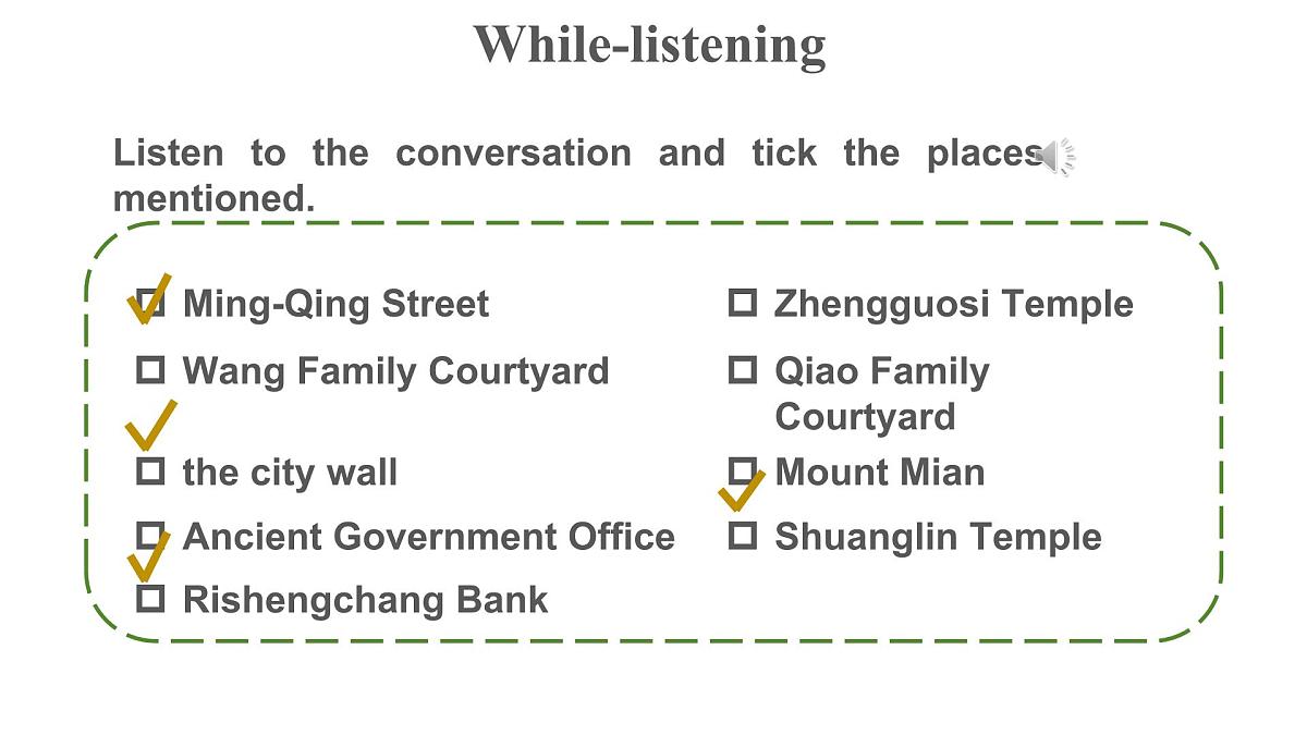 人教版（2019）必修第二册 Unit 4 History and Traditions Listening and Talking课件30第5页