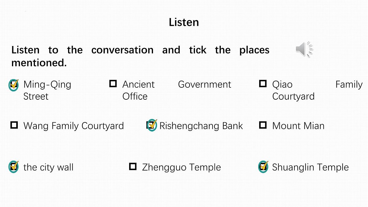 人教版（2019）必修第二册 Unit 4 History and traditions listening and talking课件23第7页