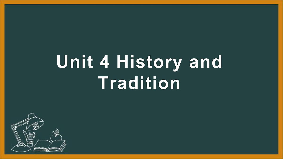 人教版（2019）必修第二册Unit4 History and Traditions课件10第1页