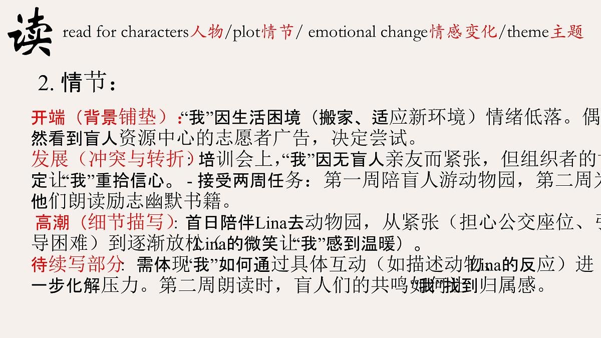 读后续写 十句五定 个人成长 课件 -2025届高三下学期英语二轮复习专项第7页